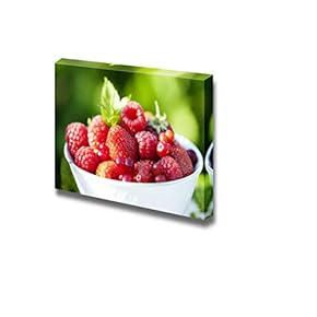 Canvas Prints Wall Art - Closeup of Fresh Ripe Berries Fruits Photograph | Modern Wall Decor/Home Decoration Stretched Gallery Canvas Wrap Giclee Print & Ready to Hang - 12" x 18"