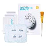 SKIN1004 Zombie Pack - Wash off Face Mask for Aging Skin, Fine Lines Wrinkles, Enlarged Pores, Dryness, Lifting and Hydrating (1 Box (8 masks))