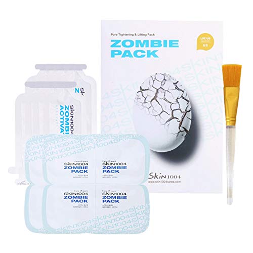 SKIN1004 Zombie Pack – Wash off Face Mask for Aging Skin, Fine Lines Wrinkles, Enlarged Pores, Dryness, Lifting and Hydrating (1 Box (8 masks))