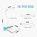Desk Lamp,Walkas Lamp with Message Board Rechargeable LED Reading Lamp Touch Sensor-Blue