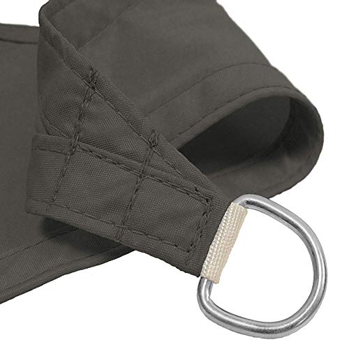 Flei Rechteckiges Sonnensegel 7x10m Dunkelgrau, Strand Schatten Segel, Hoher UV Schutz Wetterschutz wasserabweisend für Sonnenschutz Garten Balkon – Bild 4