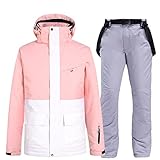 Winter Women's Stitching Snow Ski Jacket Warm