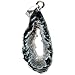SUNYIK Agate Geode Slice Druzy Pendant Natural Silver Plated Edge
