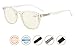 UV Protection,Anti Blue Rays,Reduce Eyestrain,Oval Computer Reading Glasses