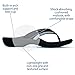 Powerstep Men's Arch Support Orthotic Flip Flop Sandals with Shock Absorbing Sole, Lightweight Non-Slip Tread, Black, 10