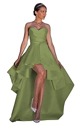 NLQ High Low Prom Dresses Sweetheart Strapless