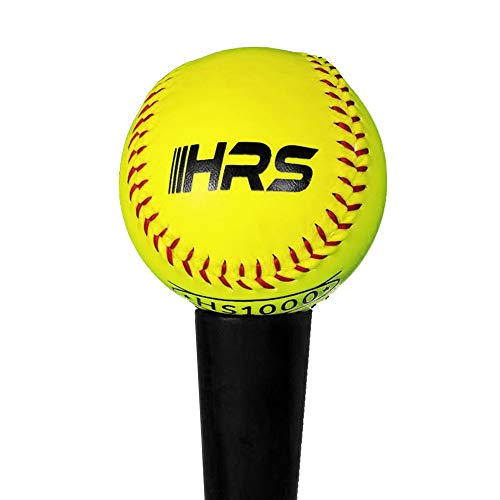 Hit Run Steal Softball Bucket with 12 Inch Fast Pitch Softballs. Comes