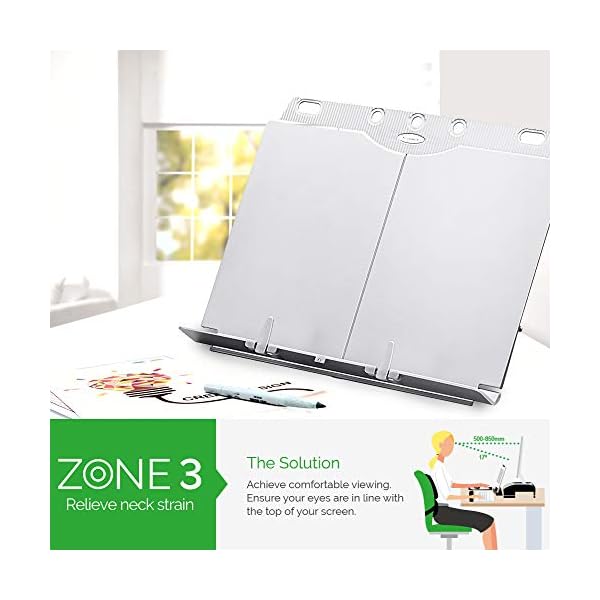 Fellowes Booklift Copy Holder Holds up to 400 Sheets Silver, 21140