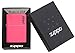 Zippo Logo Neon Pink Pocket Lighter