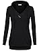 Sweatshirts for Women,Timeson Long Funny Pullover Cheap Vintage LightWeight Pocket Hooded Tunic Sweater Black 2XL