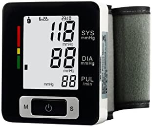 VALLENN Portable Wrist Blood Pressure Monitor FDA Approved with Large Display, Two User Modes, Adjustable Wrist Cuff,IHB Indicator and 90 Memory Recall [2017 NEW VERSION] (black)