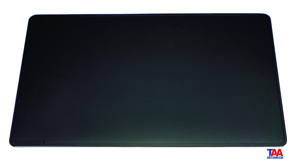 Durable Desk Mat with Contoured Edges in Black, 65 x 50cm, Pack of 1, Comfortable To Use, ideal for Offices, Meeting Rooms, Home Office, etc.