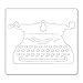 Sizzix 657836 Bigz Die Vintage Typewriter by Tim Holtz, Multicolor