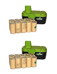 2 x 18 V SUB C 1700 mAh NiCd pilas Pack de taladro inalámbrico montaje batería