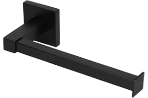 Cryfokt Wallmounted Black Tissue Holder Elegant Corrosionresistant Toilet Paper Rack for Bathroom Storage for Small Space 201
