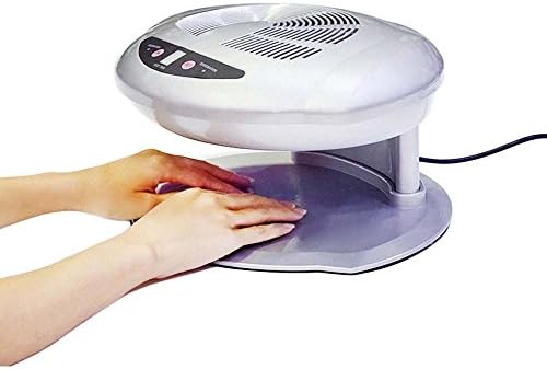FIGHTART Professional Air Nail Fan Dryer Nail Salon LCD Hot Cool Automatic Sensor 400W (Silver)