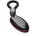 Vitodeco Leather Smart Key Fob Case Cover Protector - Compatible with Nissan | Compatible with Infiniti - (2007 - 2022 Models) - 5 Buttons, Black/Red