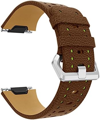 Houystory Fitbit Ionic Straps Luxury Sports Two-color Leather Watch Bracelet Band Strap For Fitbit Ionic Women Men