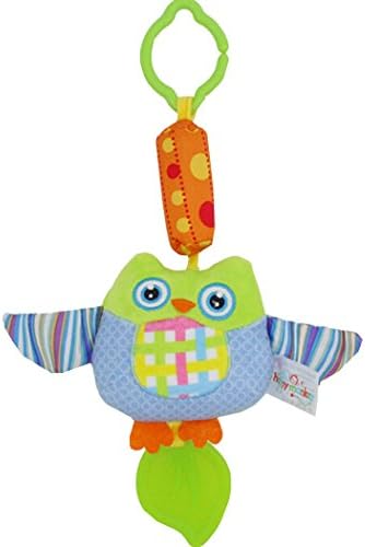 TheFound New Baby Toy Soft Plush Owl Baby Rattle Ring Bell Crib Bed Hanging Animal Toy