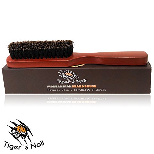 Tiger’s nail premium beard brush for men:100% natural…