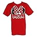 Disney Women's Minnie Mouse Mom Fan T Shirt (Medium (8-10), Red)