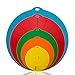 Silicone Food Lids - Set of 5 Colorful BPA Free Suction Covers - Heat Resistant Microwave Lids for Bowls, Cups, Pots and Pans - StoveTop, Oven, Fridge and Freezer Safe.