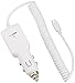 Amazon Basics HL-007785 Micro USB Universal Car Charger for Android - Coiled Cable - White