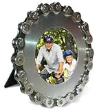 Recycled Bike Chain Silver Personal desk frame by Resource Revival - 2x2