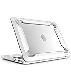 MacBook Pro 15 Case 2019 2018 2017 2016 Release A1990/A1707, i-Blason [Heavy Duty] Slim Rubberized [Dual Layer] Cover with TPU Bumper for Apple Macbook Pro 15 inch with Touch Bar and Touch ID (White)
