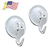 Suction Cup Hooks Wall Hooks - Damage Free (No Drilling, No Screws, No Holes, No Glue) - Perfect for Hanging Your Bags, Cloths, Towels, Kitchen Tools, Bathroom Accessories - 4 Pack