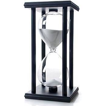 Bellaware 60 Minutes Hourglass, Wood Sand Timer