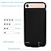 Gomeir iPhone 8/7/ 6s/ 6 Battery Case 5000mAh External Portable Battery Power Case Protective Charging Cover Juice Pack Compatible with iPhone 8,7, 6s, 6 (4.7 Inch)(Black)