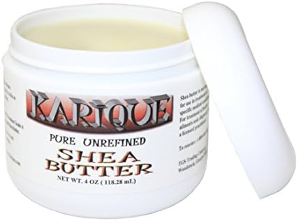 KARIQUE PURE UNREFINED ORGANIC SHEA BUTTER SKIN HEALING, MUSCLE AND BONE RELIEF, WOUND AND ITCH RELIEF, BLEMISH REPAIR! (4 oz)
