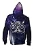 R-deer Unisex 3d Printed Long Sleeve Zip Up Sweatshirt Hoodies Jacket