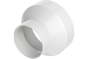 Hon&Guan 6 to 4 Inch Duct Reducer, Duct Adapter 6 to 4 PVC Reducer, Duct Increaser for Air Vent Fan, Grow Tent, HVAC Ventilat