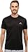 adidas Men's Essentials Tech Tee, Black/Black/Vista Grey, Small