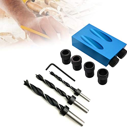 Pocket Hole Screw Jig Dowel Drill Joinery Kit Carpenters Wood Woodwork Guides Joint Angle Tool Carpentry Locator Craft Pack of 14
