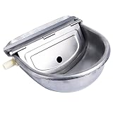 Homend Automatic Waterer Bowl Farm Grade Stainless Stock Waterer Horse Cattle Goat Sheep Dog Water (Without Drainage Hole)