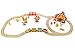 Wooden Train Set Toy Magnetic Trains Cars & Accessories for Toddlers & Kids 3+ Circus Train Set