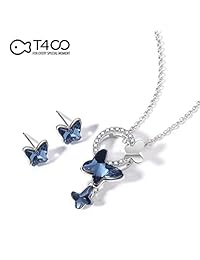 T400 joyería "Dream Chasers mariposa conjuntos de joyería con cristales de Swarovski Crystal, día de San Valentín Regalo