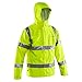 Grundéns Men’s Weather Watch Sport Fishing Jacket - Waterproof, Heavy Duty Rain Gear, Breathable, Packable Raincoat With Hood, Reflective Yellow, XX-Large (2021)