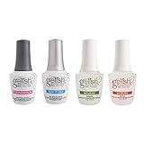 Gelish Fantastic Four Essentials Collection 15 mL Soak Off Gel Nail Polish Kit