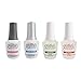 Gelish Fantastic Four Essentials Collection Soak Off Gel Nail Polish Kit, 15 mL