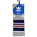 adidas Men's Cushioned Crew Socks (3-Pair), Heather Grey/Collegiate Royal/Vivid Red/White, Large