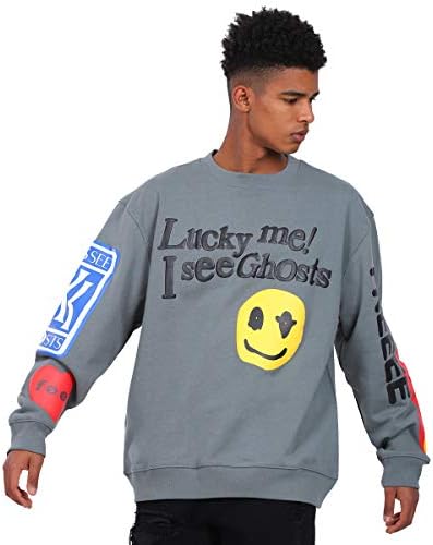 Lucky Me I see Ghosts Crewneck Sweatshirt Medium www.salaberlanga.com