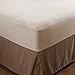Aller-Ease Naturals Organic Cotton Allergy Protection Fitted Mattress Protector, Queen, White