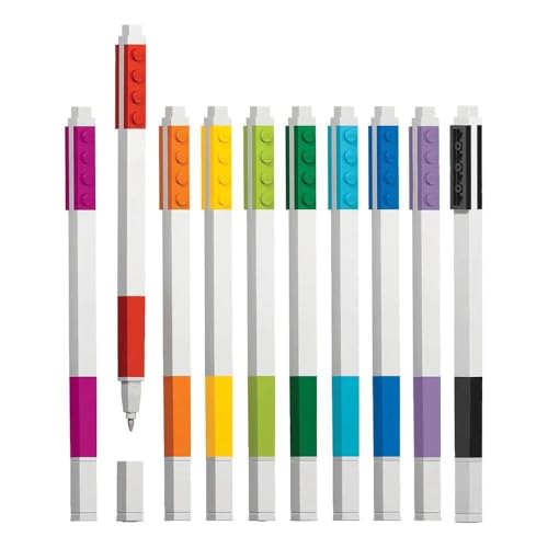 Estojo Caneta Gel LEGO Original com 10 cores