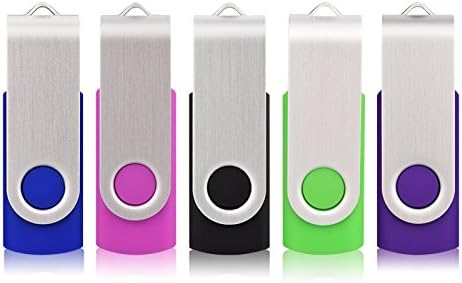 5 pcs Multi-color 16GB USB Flah Drive USB 2.0 Pen Drive 16GB - Black,Pink,Blue,Green,Purple