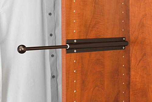 Standard Valet Rod, Oil Rubbed Bronze, 2 Pack 12 in. Closet Organizer