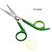 Rugeme Professional 4 Piece Dog Grooming Scissors Set - Includes; 1 Large Scissor with Smooth Blades, 1 Small Scissor with Micro-serrated Blades, 1 28-Tooth Thinning Shears, & 1 Nail Clipper